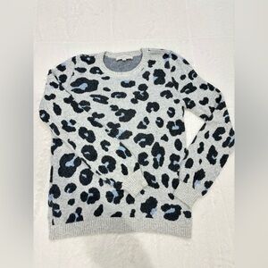 LOFT Leopard Jacquard Sweater